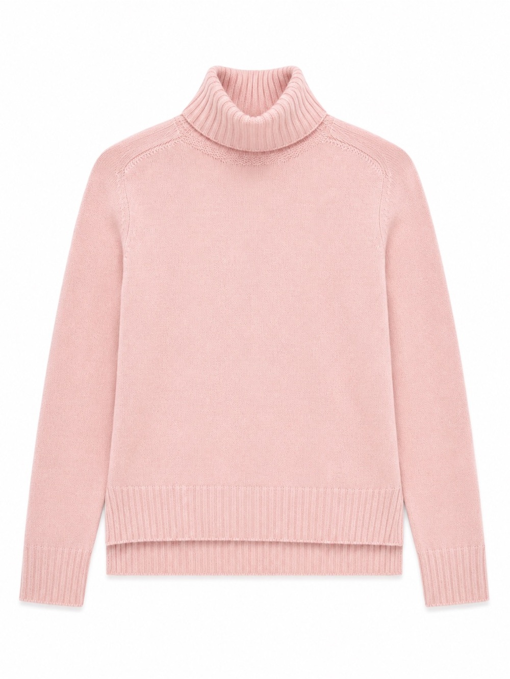 Gentle Herd 100% Cashmere Turtleneck Sweater Pink Long Sleeve Pullover Small